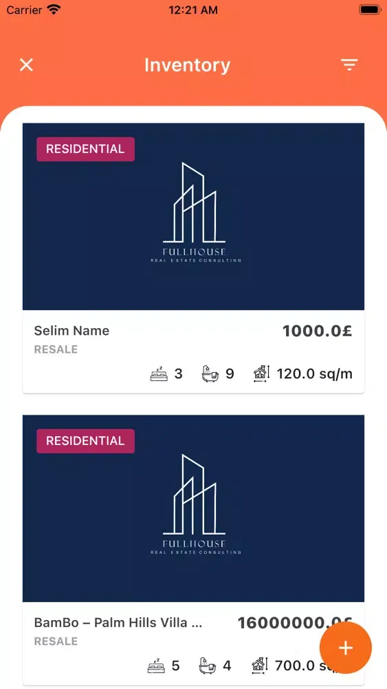Full House CRM Screenshots