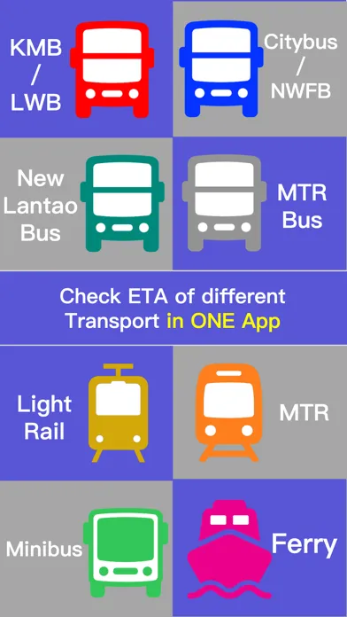 Zrzuty ekranu My ETA HK - Transport Easy