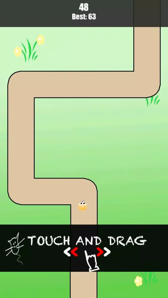 Active Hamster Running In Line - Stay On The Path Game スクリーンショット
