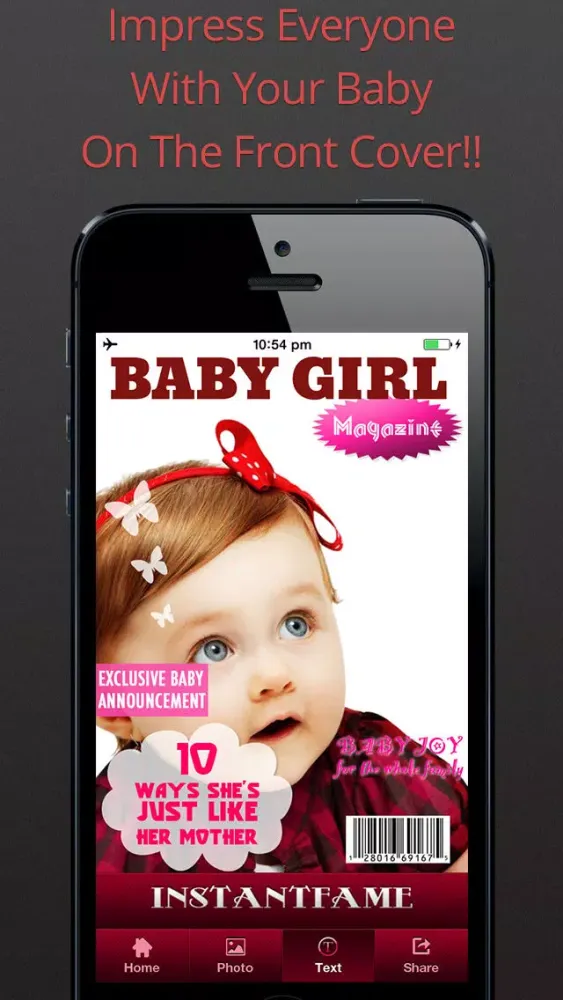 InstantFame -- Fake Magazines Cover Photo-Booth Apps سکرین شاٹس