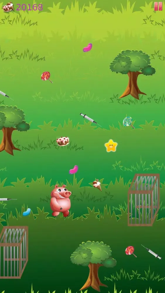 Hungry Panda and Animal Friends Run - How many Lollipop and Jellybeans can you find on the way? Ekran Görüntüleri