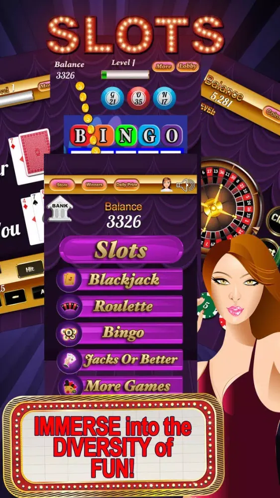 Ảnh chụp màn hình của Royal Flush Video Poker & Slots Machines Game