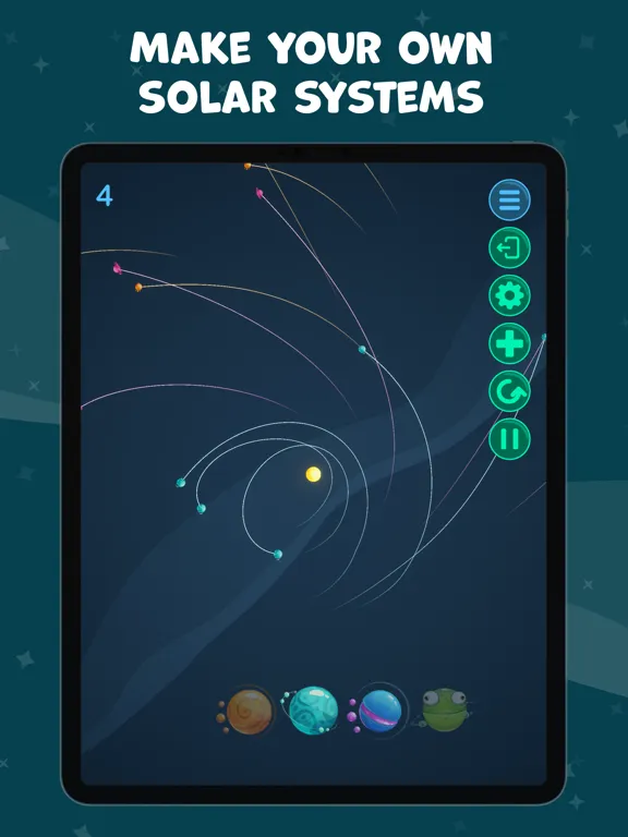 Capturas de tela do Cosmic Bash iPad 
