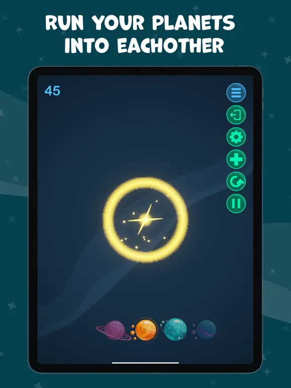 Capturas de tela do Cosmic Bash iPad 