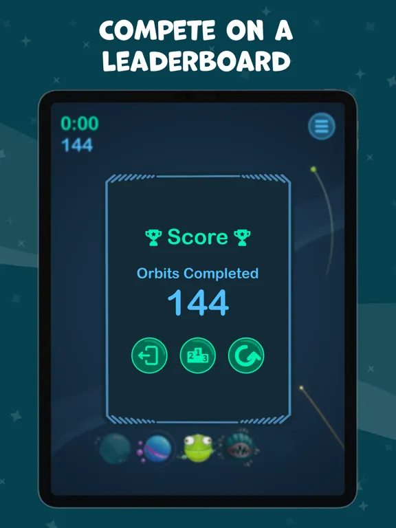 Capturas de tela do Cosmic Bash iPad 
