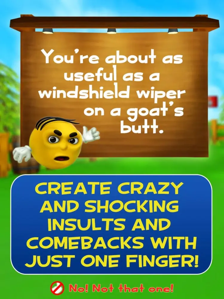 Capturas de tela do Buster Talks! Funny Insult and Comeback Generator iPad 