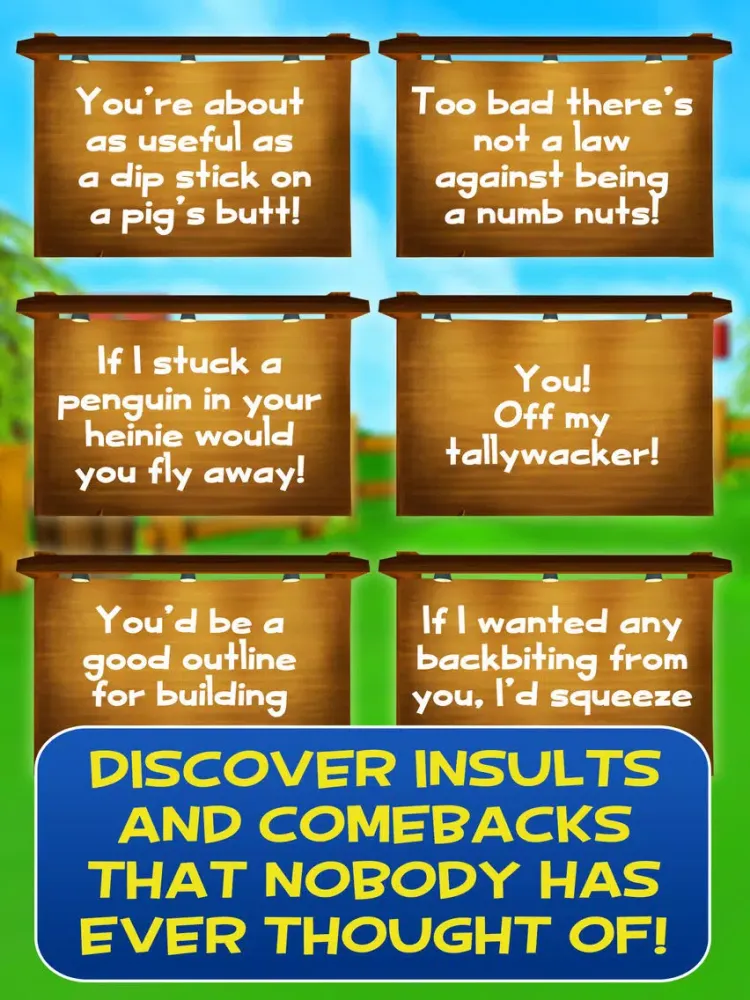 Capturas de tela do Buster Talks! Funny Insult and Comeback Generator iPad 