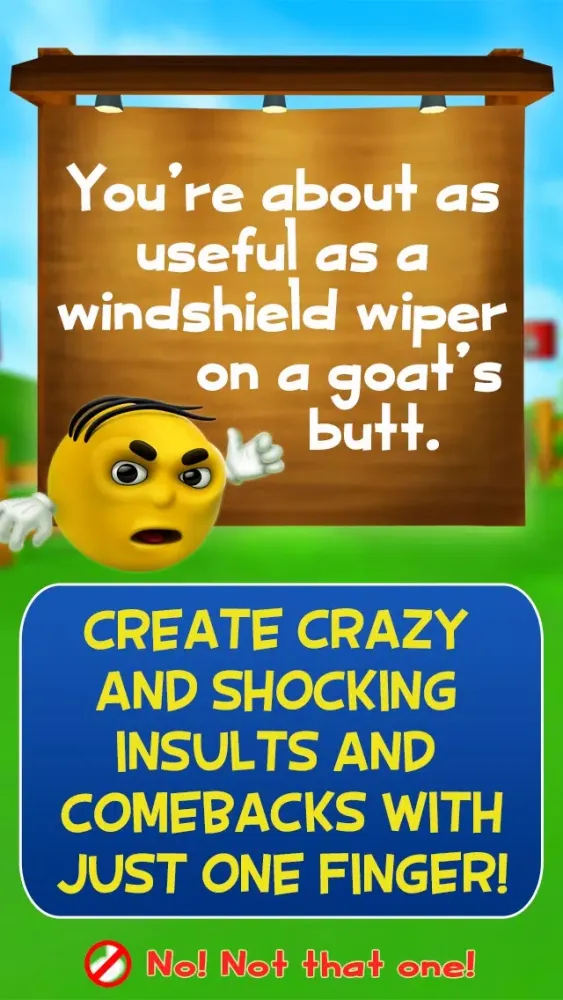 Capturas de tela do Buster Talks! Funny Insult and Comeback Generator