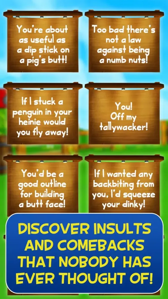 Capturas de tela do Buster Talks! Funny Insult and Comeback Generator