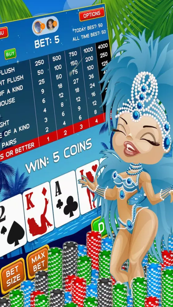 Caribbean Casino Video Poker LIVE - Free World Tournament Jackpot Bonus Card Game應用截圖