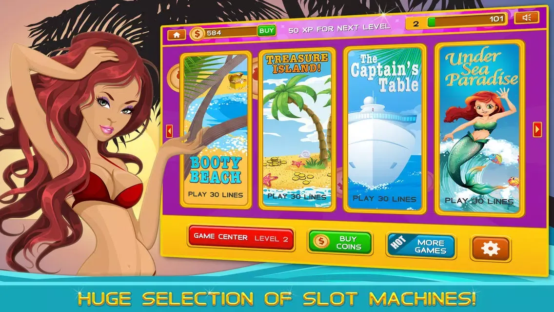 Caribbean Vacation Casino Slots FREE - The Big Bonus Vegas Slot Machine Game Ekran Görüntüleri