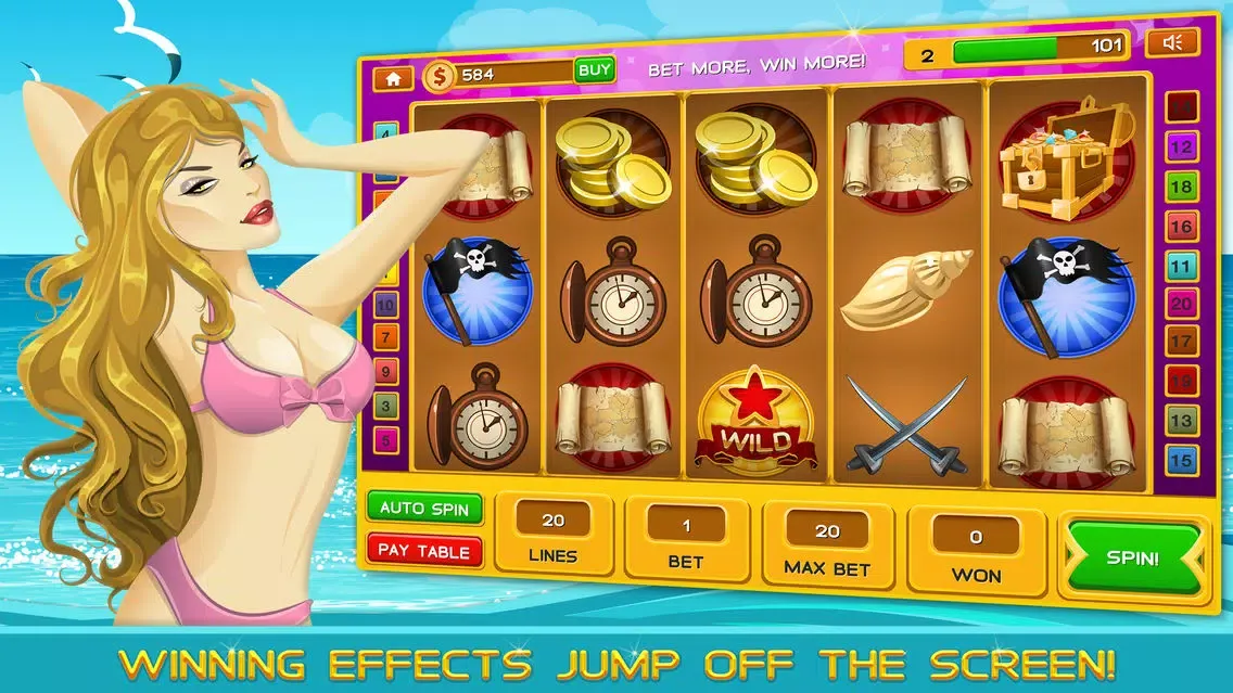Caribbean Vacation Casino Slots FREE - The Big Bonus Vegas Slot Machine Game Ekran Görüntüleri