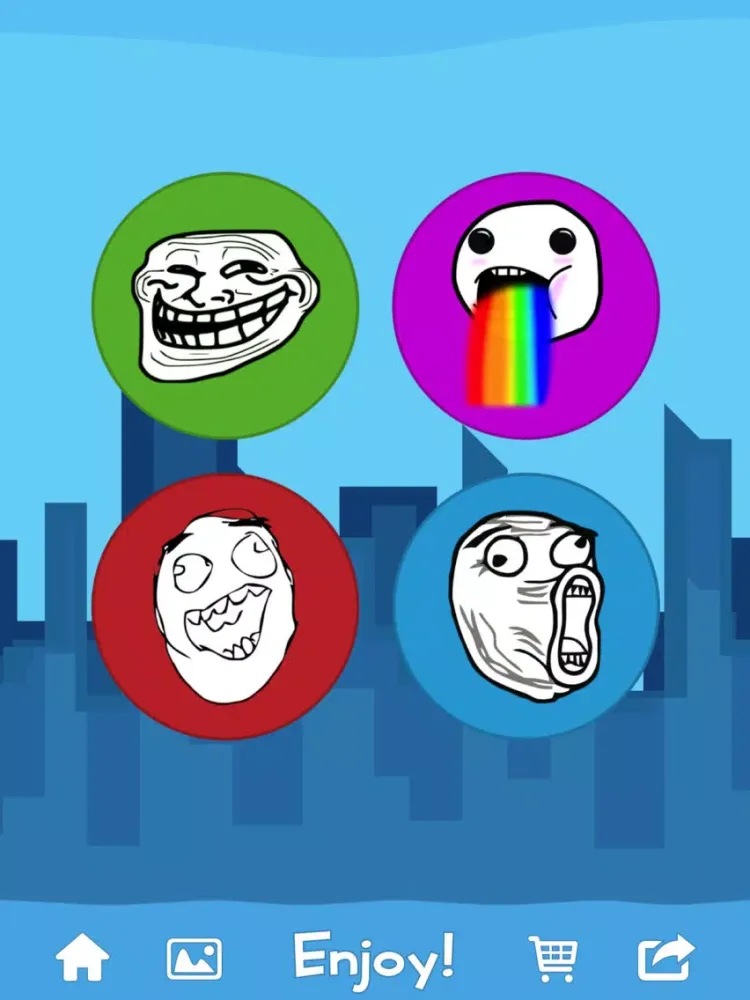 Funny Meme Simon Says Game - Copycat Brain Building Fun with Hilarious Sound, Internet Memes & Troll Faces iPad  Screenshots