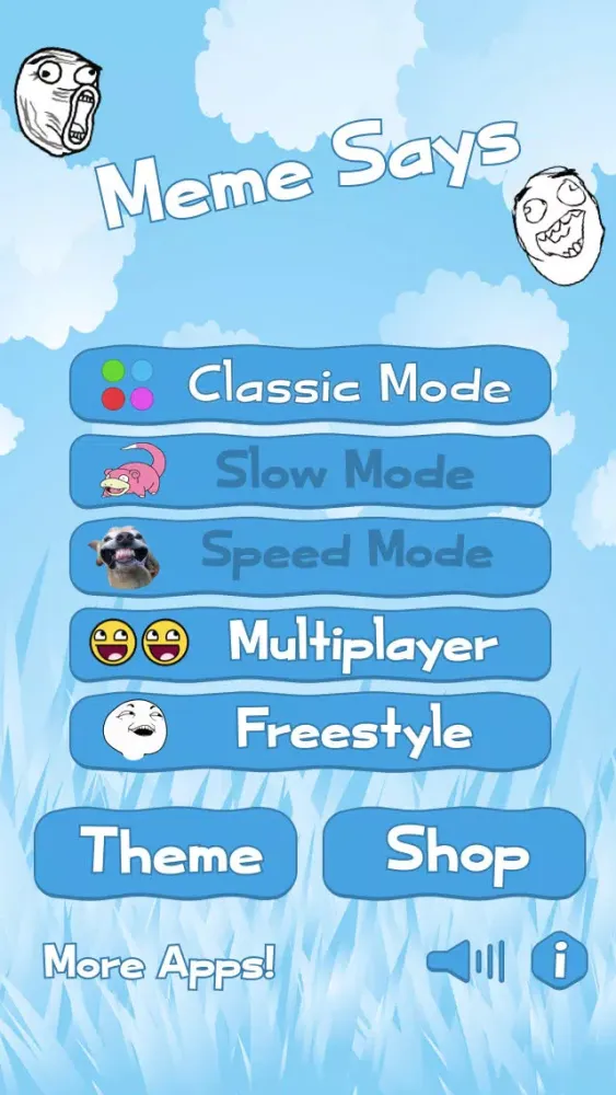 Funny Meme Simon Says Game - Copycat Brain Building Fun with Hilarious Sound, Internet Memes & Troll Faces Screenshots