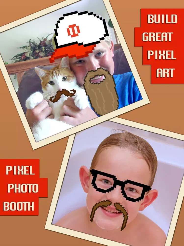 Pixel Photo Booth - Funny Picture Editing iPad 应用截图