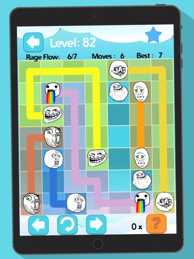 Trollface Funny Link Connect Game FREE - LOL Troll Face Fun iPad 應用截圖