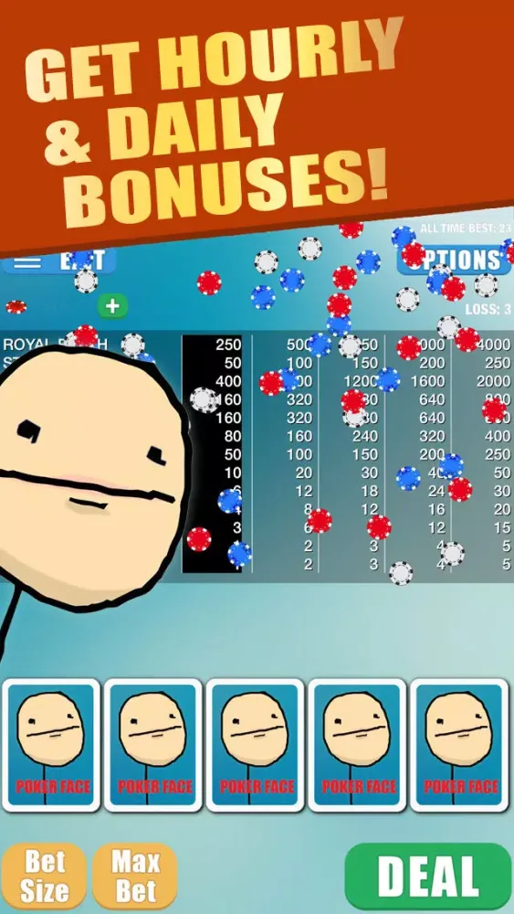 صور Rage Video Poker - New Comic Troll Face Casino Cards