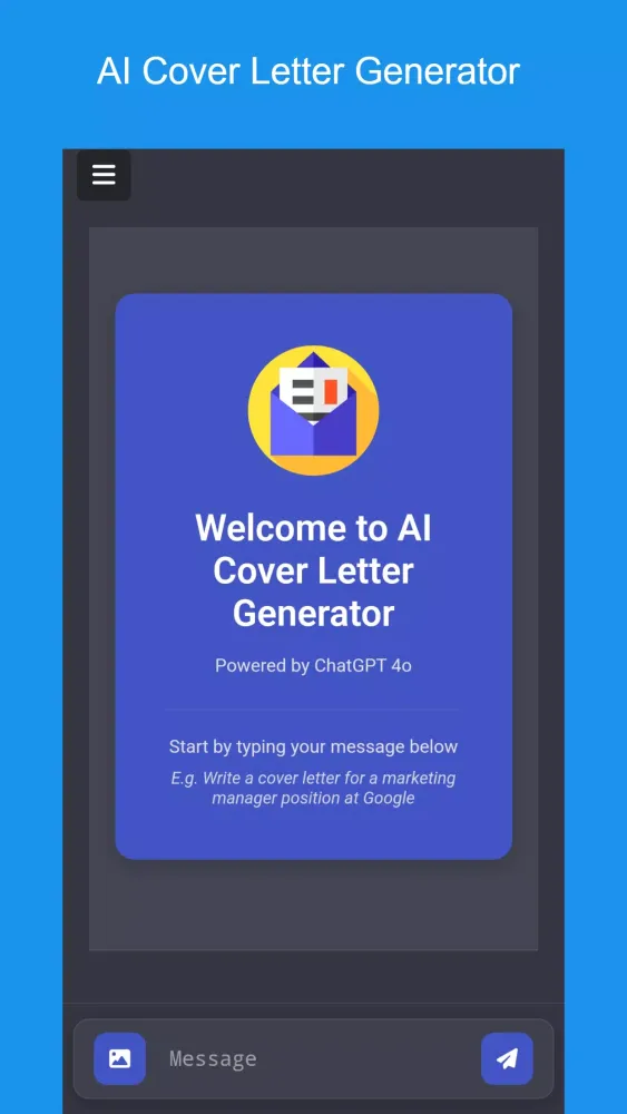 AI Cover Letter Generator سکرین شاٹس