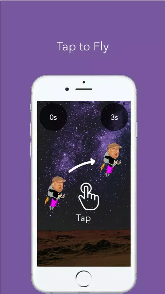 Zrzuty ekranu Trump VS Space Invaders