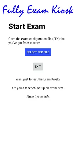 Capturas de pantalla de Fully Exam Kiosk