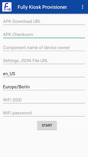 Fully Kiosk Provisioner Screenshots