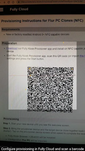 Fully Kiosk Provisioner Screenshots