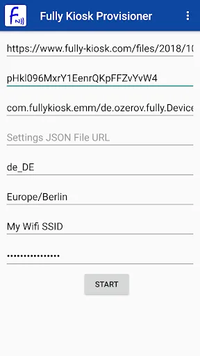Fully Kiosk Provisioner Screenshots