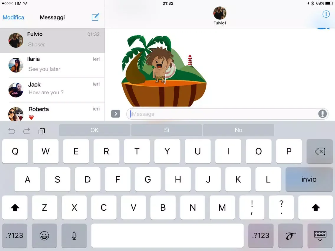 Screenshot di Mike Animated Stickers for iMessage iPad 