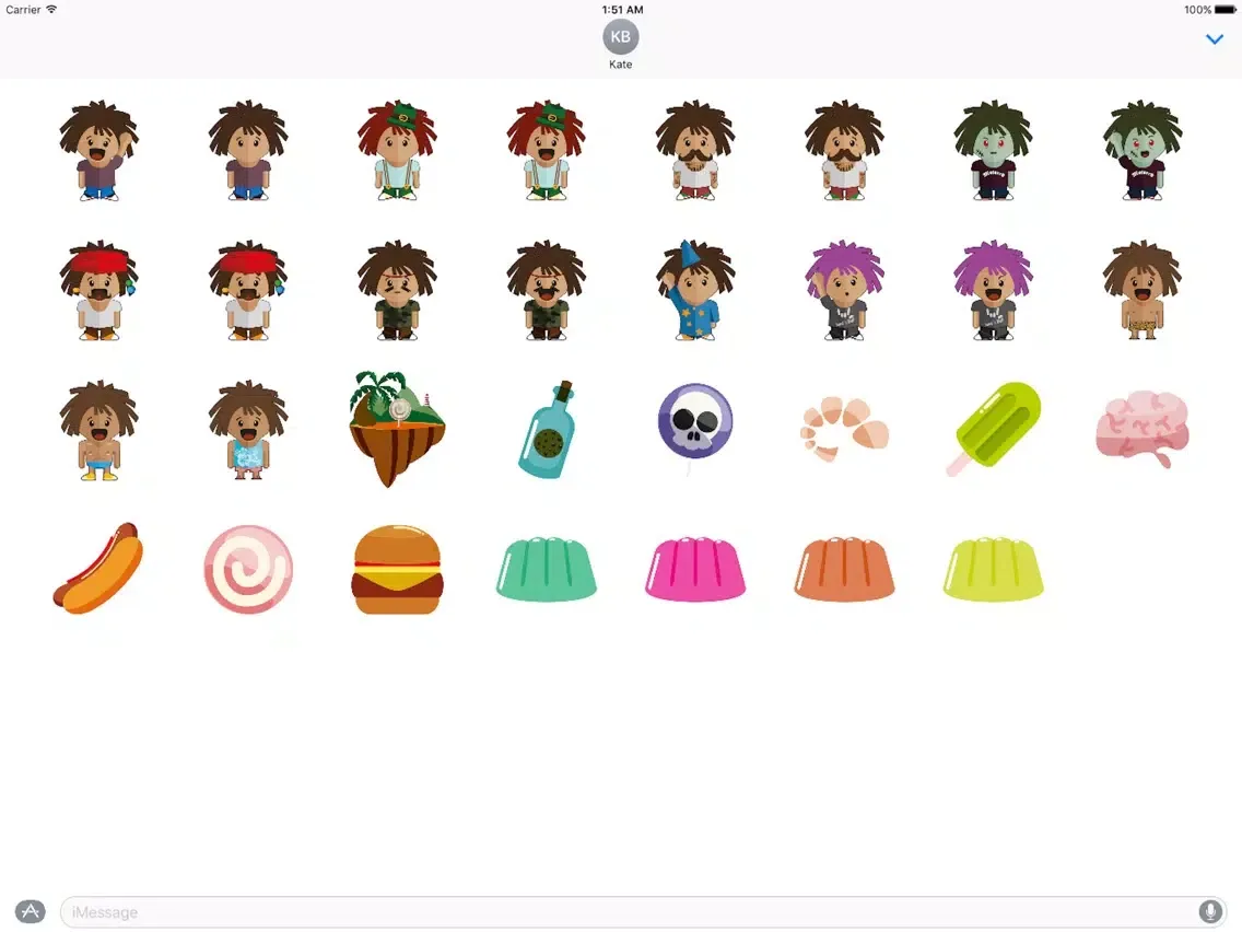 Screenshot di Mike Animated Stickers for iMessage iPad 