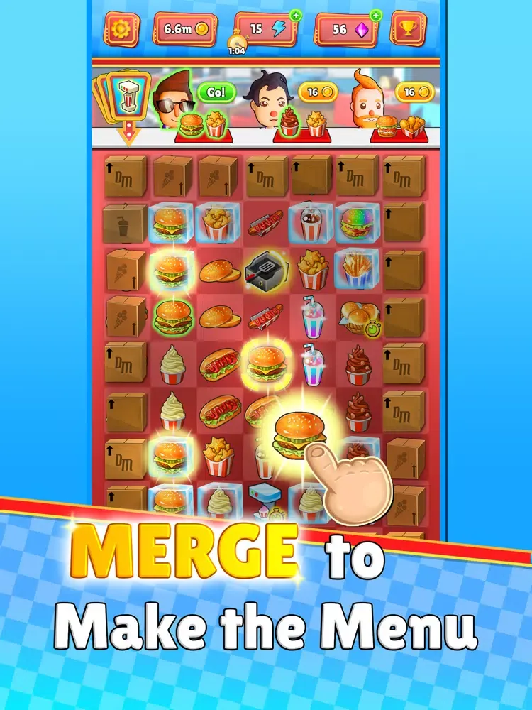 Diner Merge - Cooking Game iPad  स्क्रीनशॉट