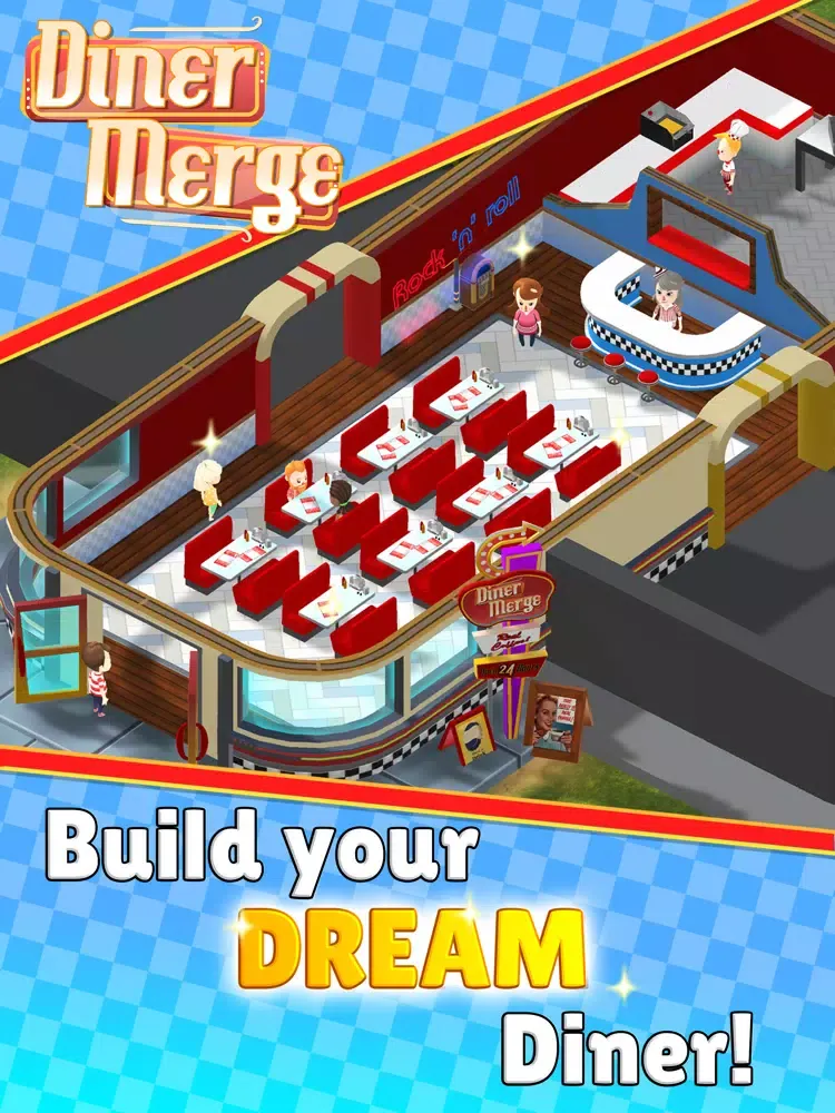 Diner Merge - Cooking Game iPad  स्क्रीनशॉट
