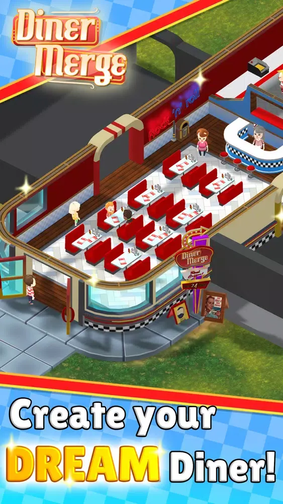 Diner Merge - Cooking Game स्क्रीनशॉट