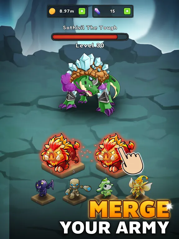 Merge Monsters: Idle RPG iPad  स्क्रीनशॉट