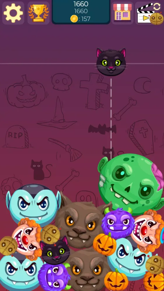 Capturas de pantalla de Halloween monsters merge