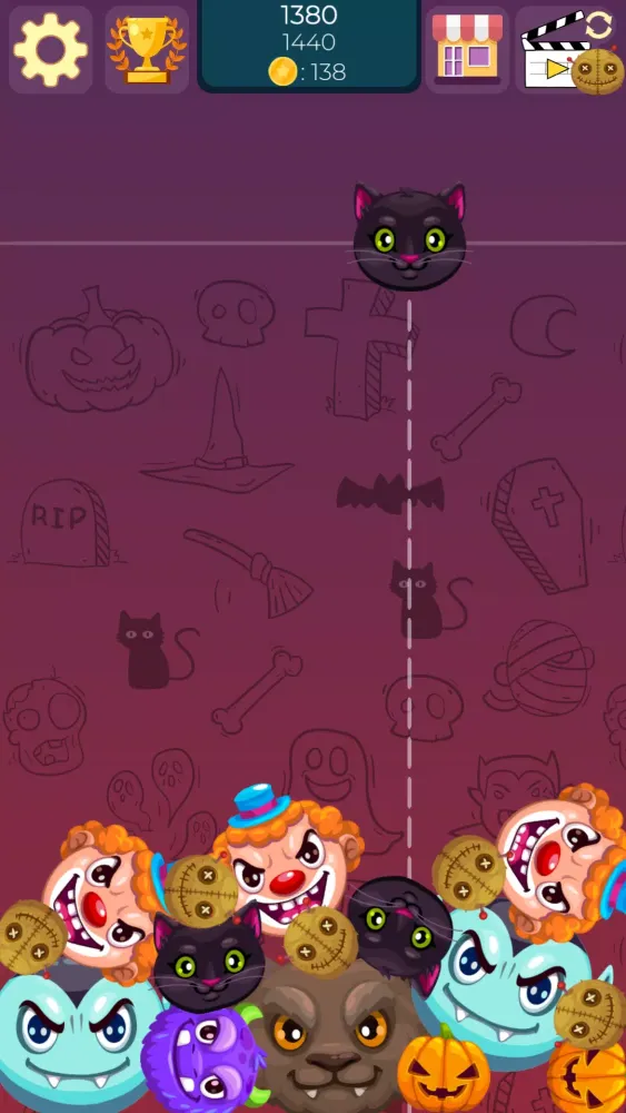 Capturas de pantalla de Halloween monsters merge