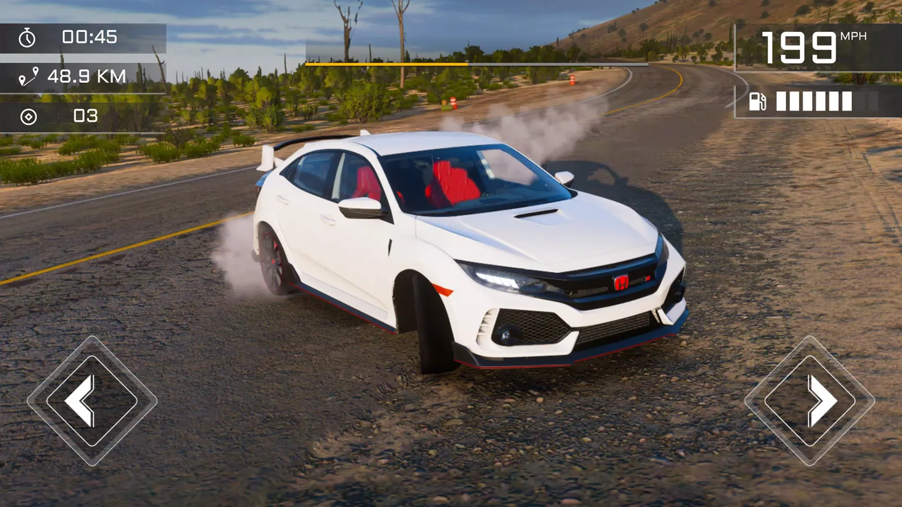 Tangkapan skrin Drift Honda Civic Simulator