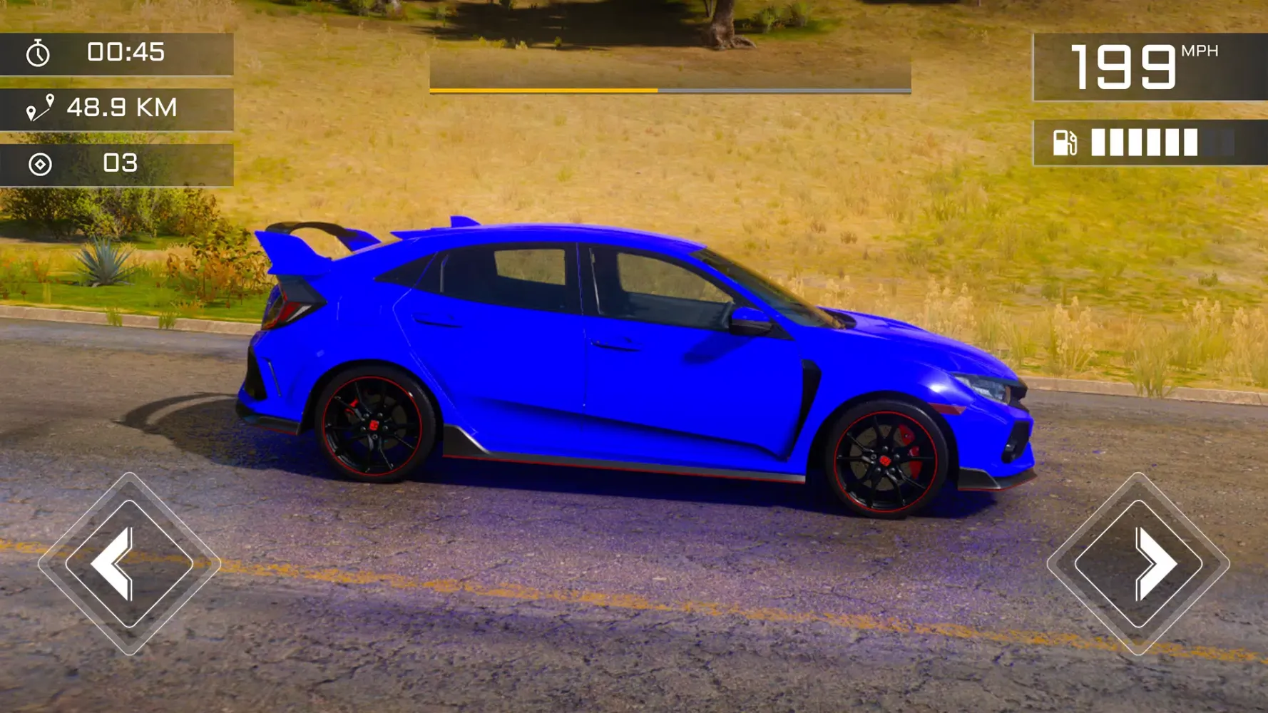 Tangkapan skrin Drift Honda Civic Simulator