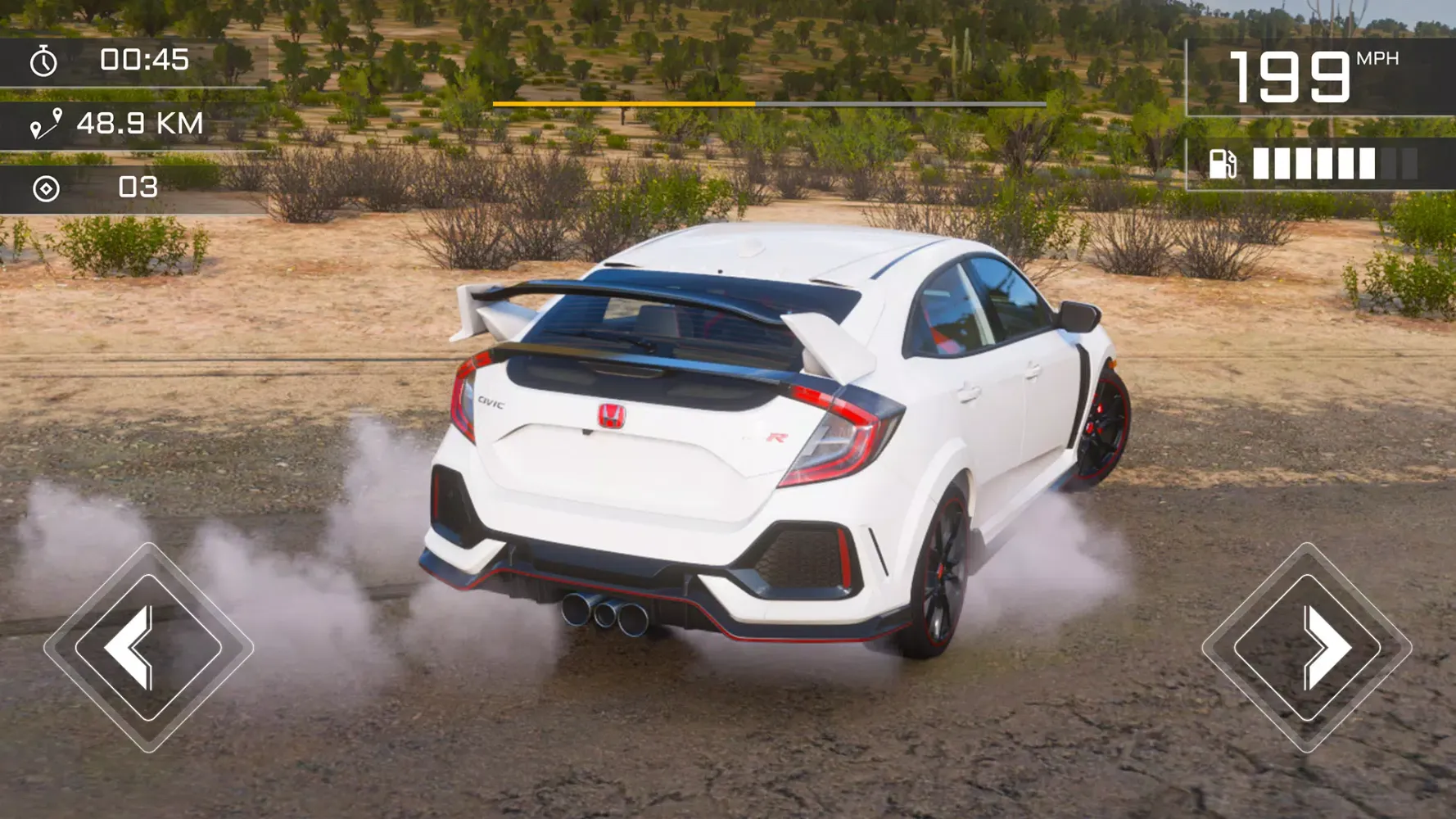 Tangkapan skrin Drift Honda Civic Simulator