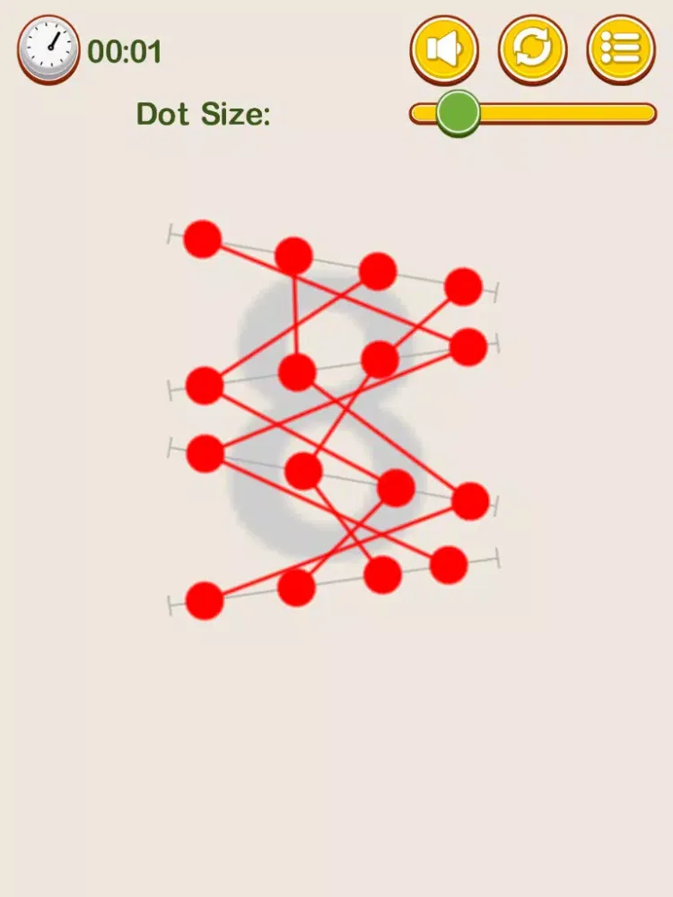 Tangled Dots - don't cross the line iPad  스크린샷