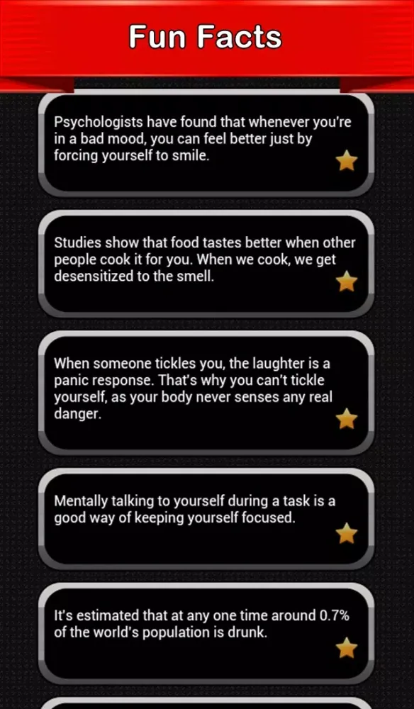 Скриншоты Best Fun Facts