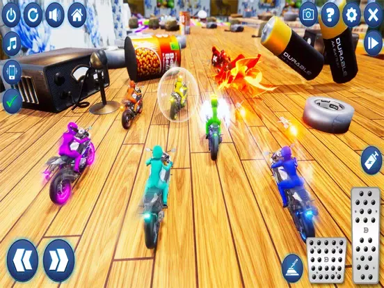 Superhero Bike Tabletop Racing iPad Screenshots