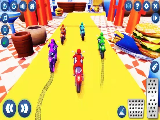 Superhero Bike Tabletop Racing iPad Screenshots