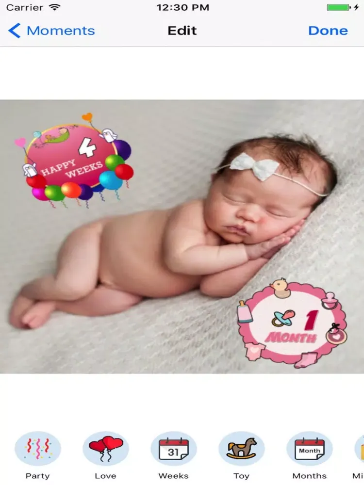 Baby Photo Editor iPad  Screenshots