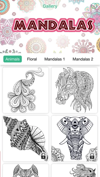 mandala coloring book - free adult colors therapy Ekran Görüntüleri