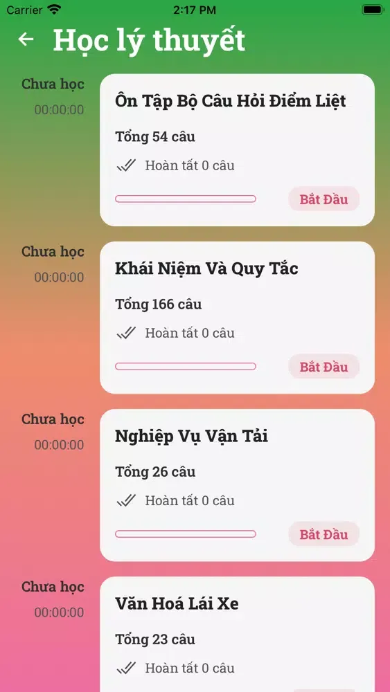 Thi Giấy Phép Lái Xe. Screenshots