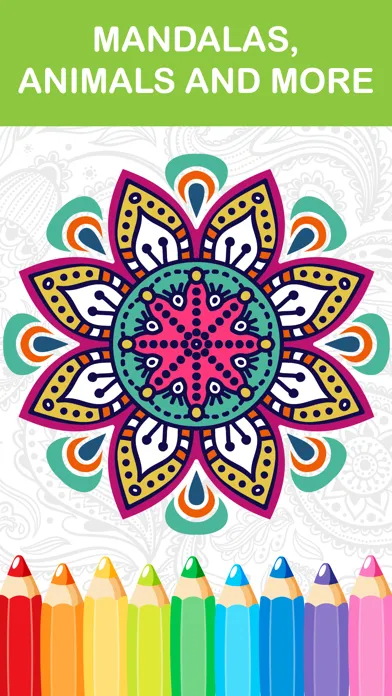 Ảnh chụp màn hình của mandala coloring book - adult colors therapy free stress relieving pages