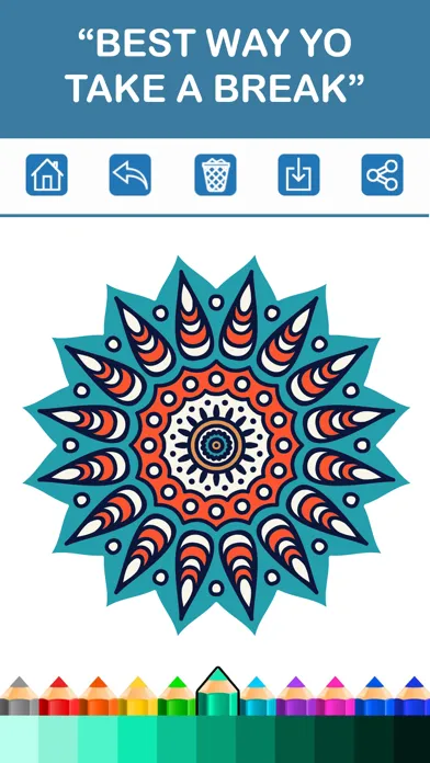 Ảnh chụp màn hình của mandala coloring book - adult colors therapy free stress relieving pages