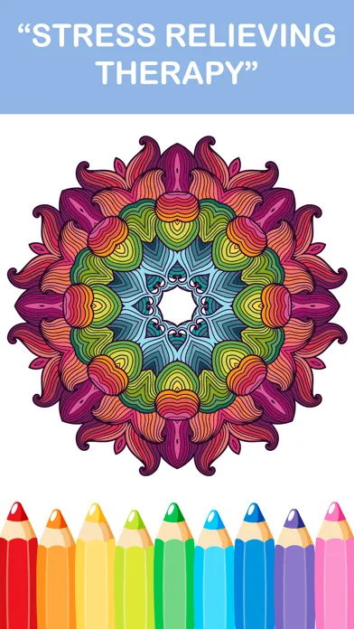 Ảnh chụp màn hình của mandala coloring book - adult colors therapy free stress relieving pages