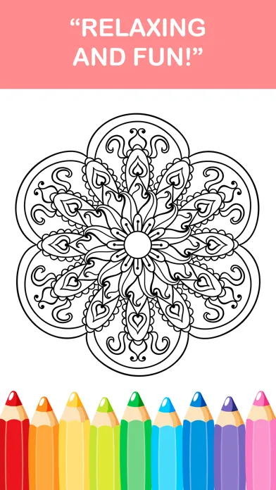 Ảnh chụp màn hình của mandala coloring book - adult colors therapy free stress relieving pages