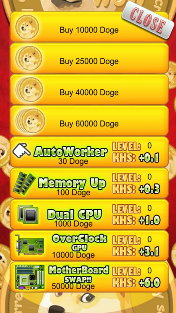 Doge Coin Clickers - Crypto Miner Sim Game Screenshots